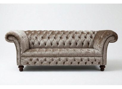 Design Three-Seater Couch Upholstered Sofa Modern 3-Seater Sofas Room Furniture Gray