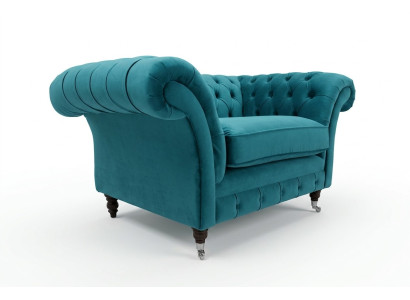 Chesterfield Sofa Suite Upholstery Set 1.5-Seater Sofas Classic Single Seater
