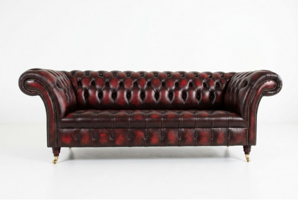 Bordaux Chesterfield Three-Seater Luxury Living Room Couch