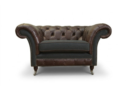 Chesterfield Sofa Couch Upholstery Set 1.5 Seaters Sofas Classic Single Seater