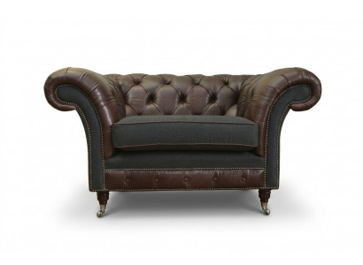 Chesterfield Sofa Couch Upholstery Set 1.5 Seaters Sofas Classic Single Seater