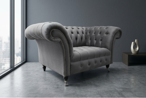 Chesterfield Sofa Couch Upholstered Suite 1.5-Seater Sofas Classic Armchair
