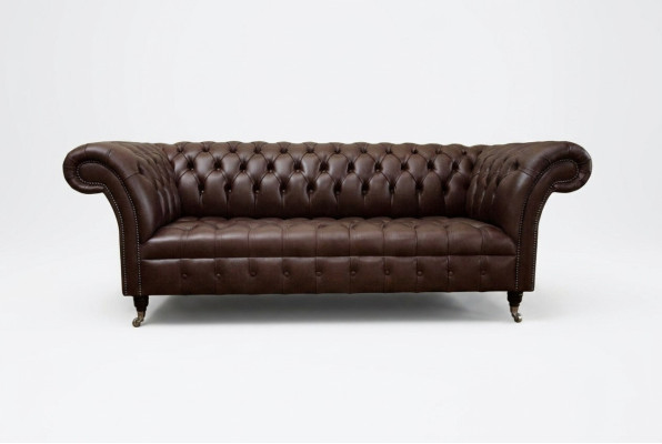 Brown Chesterfield Sofa Luxury Couch Designer Upholstered Sofa