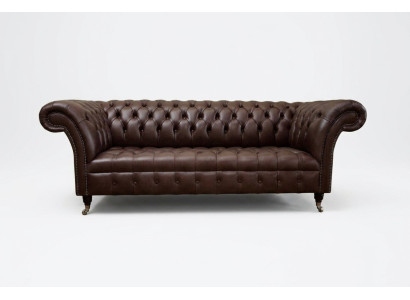 Brown Chesterfield Sofa Luxury Couch Designer Upholstered Sofa
