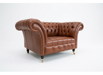 Chesterfield Armchair TV Couch Single Seater Sofa Fabric Upholstery New Textile Couches