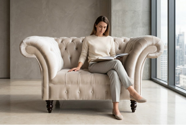 Chesterfield Sofa Upholstery Suite 1.5-Seater Sofas Classic Single-Seater