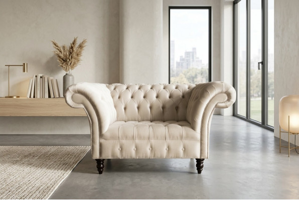 Chesterfield Sofa Upholstery Suite 1.5-Seater Sofas Classic Single-Seater