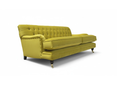 Chesterfield 3-seater design sofa couch upholstered sofas couches fabric three-seater