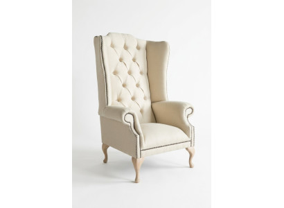 Chesterfield wingback armchair single-seater sofa couch upholstery velvet leather fabric relax new
