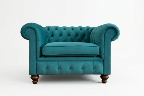 Chesterfield single-seater armchair textile sofa upholstery sofas fabric new couches