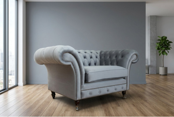 Chesterfield Sofa Couch Upholstered Suite 1.5-Seater Sofas Classic Single-Seater