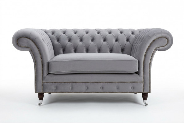 Chesterfield Sofa Couch Upholstered Suite 1.5-Seater Sofas Classic Single-Seater