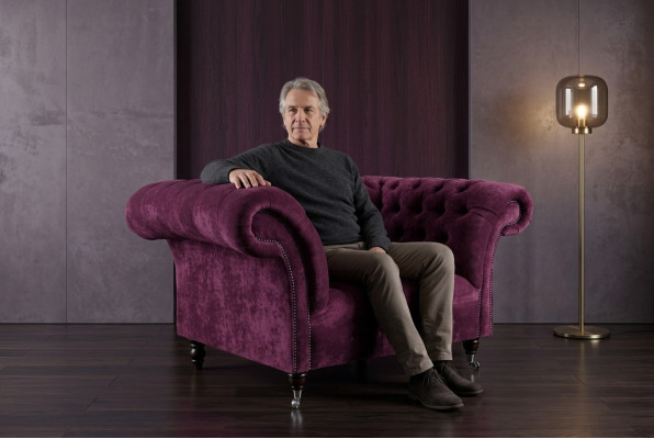 Armchair, couch, upholstery, sofa, textile, Chesterfield couches, 1.5-seater, Bordeaux, England