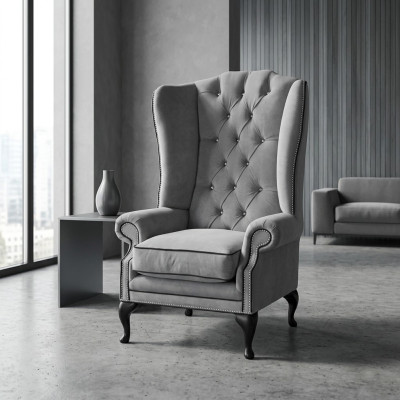 Chesterfield armchair sofa couch chair TV lounge relax designer living room