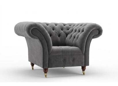 Armchair Metal Design Lounge Club Chair Seat Relax Luxury Room Waiting New Upholstery