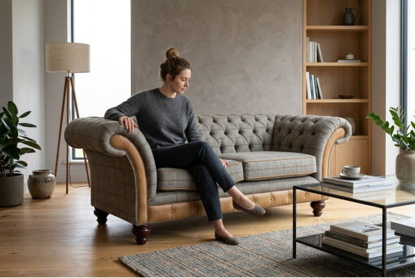 Chesterfield furniture classic living room sofa couch seating upholstery couches sofas