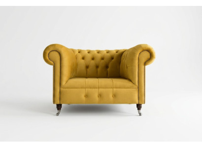 Chesterfield Design Sofa Armchair Couch Upholstery Luxury Textile Couches Wing Chair