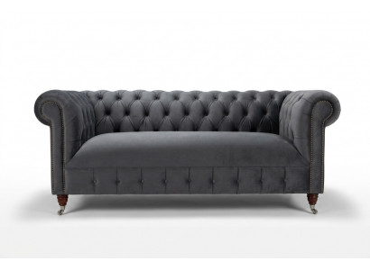 Modern gray three-seater luxury living room sofa