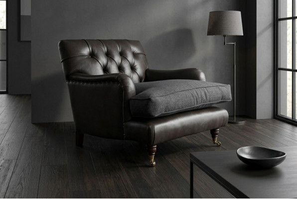 Armchair Club Lounge Designer Chair Upholstered Sofa 1 Seater Swivel Relax TV