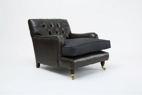 Armchair Club Lounge Designer Chair Upholstered Sofa 1 Seater Swivel Relax TV