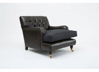 Armchair Club Lounge Designer Chair Upholstered Sofa 1 Seater Swivel Relax TV