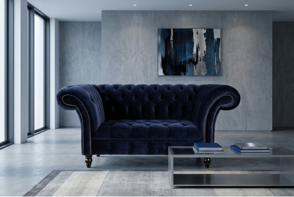 Chesterfield Sofa Couch Upholstery Suite 1.5-Seater Sofas Classic One-Seater