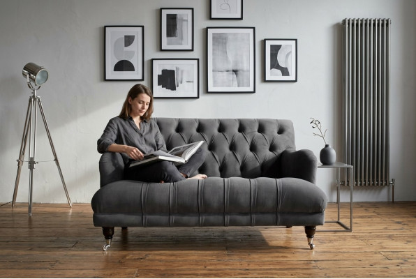 Chesterfield Sofa 2-Seater Couch Upholstered Sofas Couches Seat Upholstery Set New