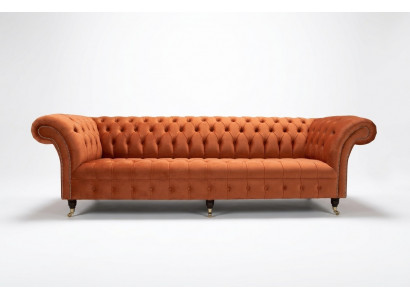 Sofa Upholstery Chesterfield Textile Sofas Design Luxury Leather Sofas 4-Seater 265cm