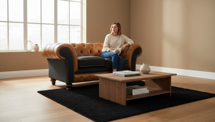 Classic living room Chesterfield furniture sofa couch sofas seat cushion couches
