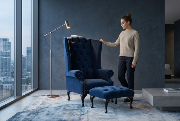 Lounge Luxury TV Club Upholstered Seat Armchair Design Couch Sofa New Relax Velvet