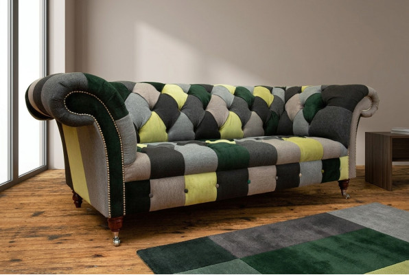 Three-seater couch upholstery design sofa 3-seater sofas three-seater Chesterfield new