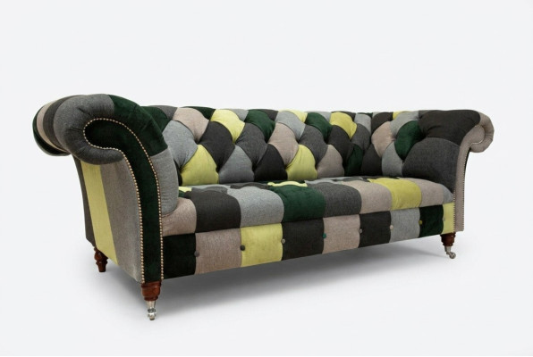 Three-seater couch upholstery design sofa 3-seater sofas three-seater Chesterfield new