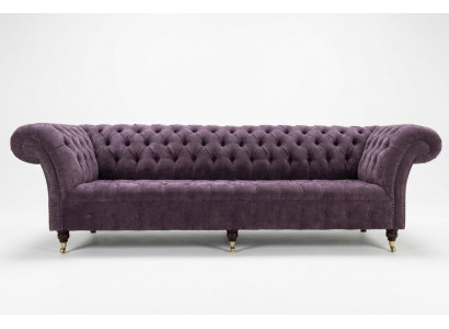 Lila Chesterfield Luxury Couch Sofa Upholstery 4-Seater Sofa Seating Suite