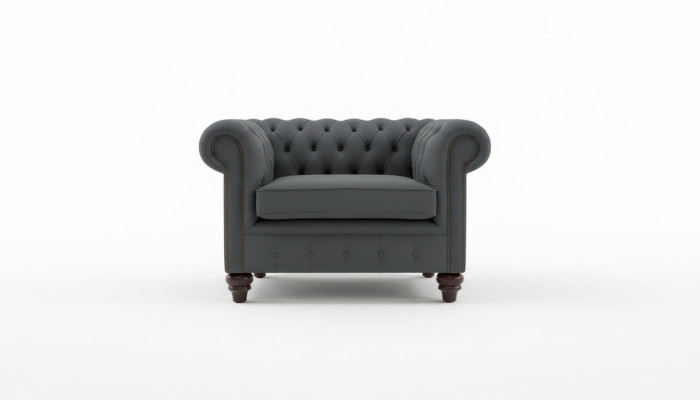 Chesterfield design armchair couch upholstery luxury textile armchairs 1-seater single-seater