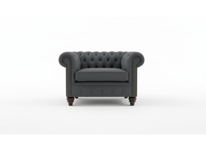 Chesterfield design armchair couch upholstery luxury textile armchairs 1-seater single-seater