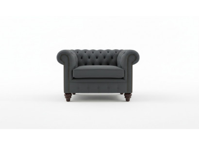 Chesterfield design armchair couch upholstery luxury textile armchairs 1-seater single-seater