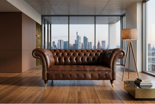 Classic Chesterfield furniture living room sofa couch seating upholstery couches sofas
