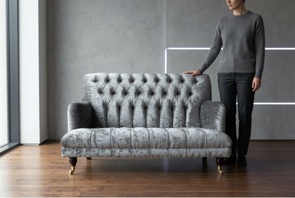 Chesterfield Couch durable and high-quality couch three-seater seat cushion