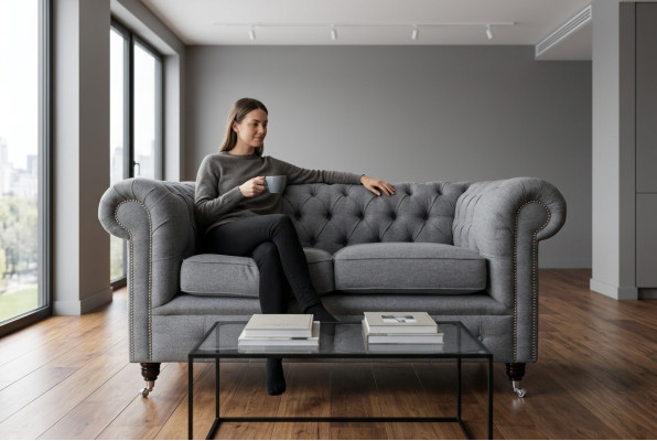 Chesterfield sofa couch classic furniture sofas seat upholstery couches living room