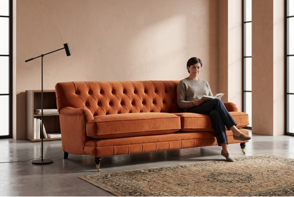 Chesterfield Couch Cushion durable and high-quality couch three-seater