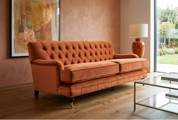 Chesterfield Couch Cushion durable and high-quality couch three-seater