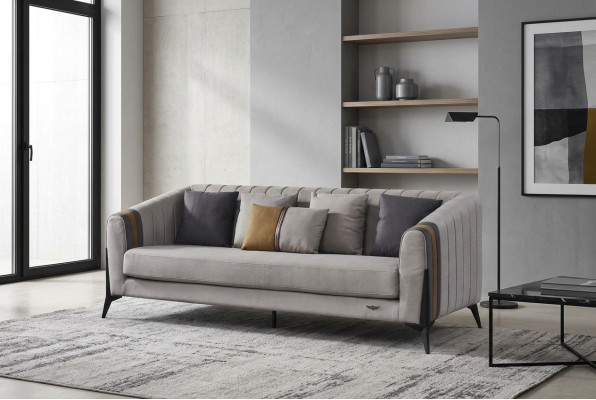Sofa set living landscape sofas couches upholstered fabric sofa 3+1 seater