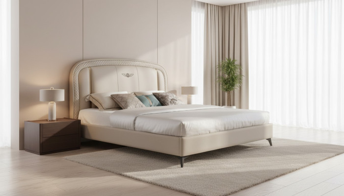 Bed Pillow Design Luxury Double Hotel Deco Beds 180x200cm Bedroom