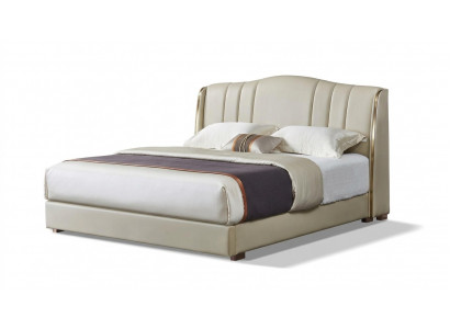 Upholstered bed double bed designer bed matrimonial bed bedroom leather bed new beds
