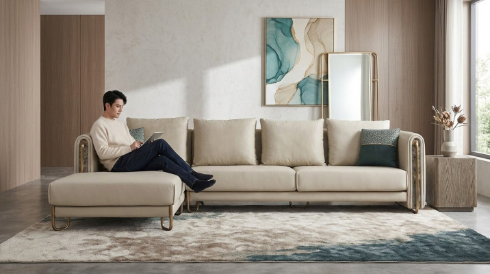 Sofa Couch Upholstery Set Living Landscape Design Corner Sofa Leather L Shape
