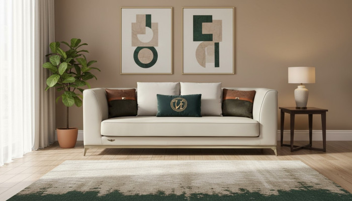 Sofa set 3+1 seater set design sofas decor upholstery couches relax leather