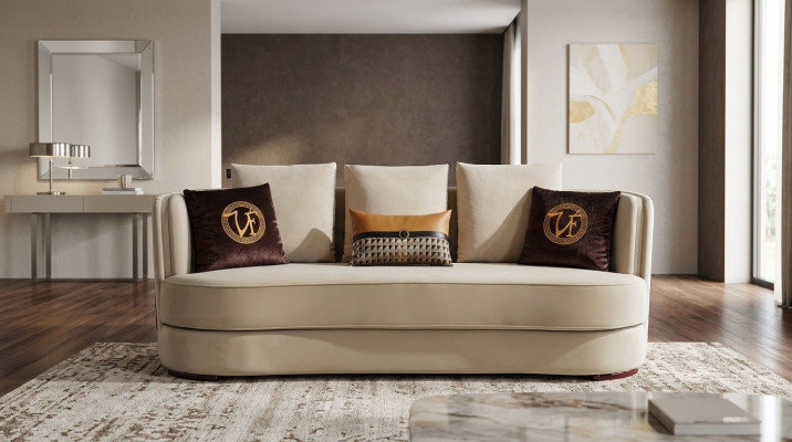 Modern sofa set 3+1 seater, designer sofas, upholstered couches, leather