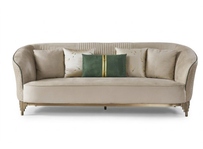 Three-seater 3-seater designer sofa upholstered sofas couches fabric textile leather