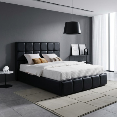 Black bed upholstery design luxury double beds bedroom jvmoebel® new