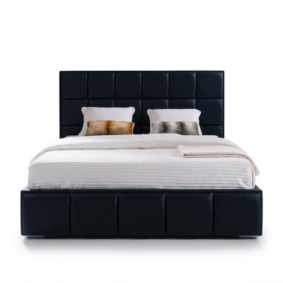 Black bed upholstery design luxury double beds bedroom jvmoebel® new